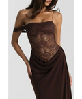Natalie Rolt Sloane Dress Brown - 6 / Brown - Dresses