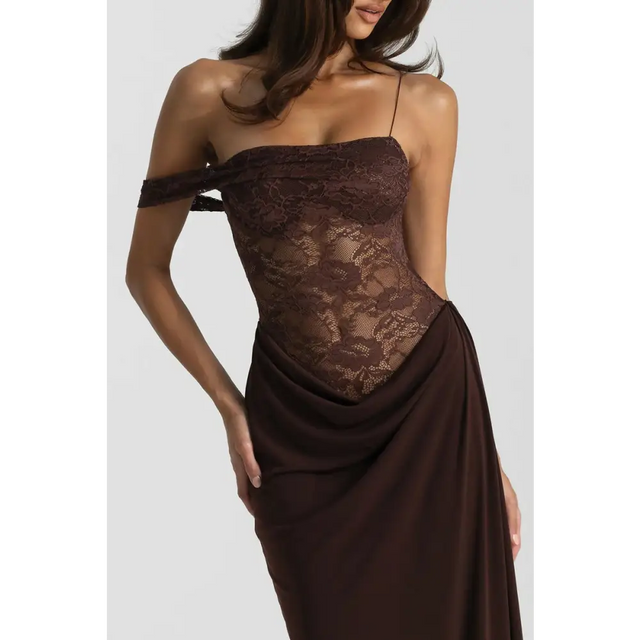 Natalie Rolt Sloane Dress Brown - 6 / Brown - Dresses