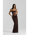Natalie Rolt Sloane Dress Brown - 6 / Brown - Dresses