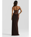 Natalie Rolt Sloane Dress Espresso Size 8 - 8 / Brown - Dresses