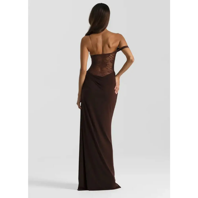Natalie Rolt Sloane Dress Espresso Size 8 - 8 / Brown - Dresses