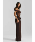 Natalie Rolt Sloane Dress Espresso Size 8 - 8 / Brown - Dresses