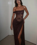 Natalie Rolt Sloane Dress Espresso Size 8 - Dresses