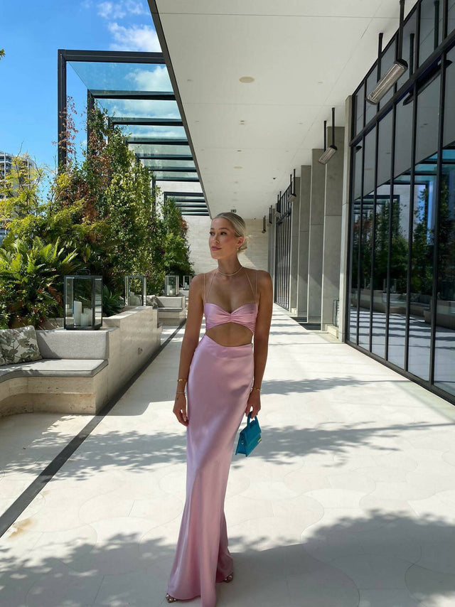 Natalie Rolt Tiffany Silk Crop and Maxi Skirt Set in Lilac - 8 - Outfit Sets