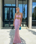 Natalie Rolt Tiffany Silk Crop and Maxi Skirt Set in Lilac - 8 - Outfit Sets