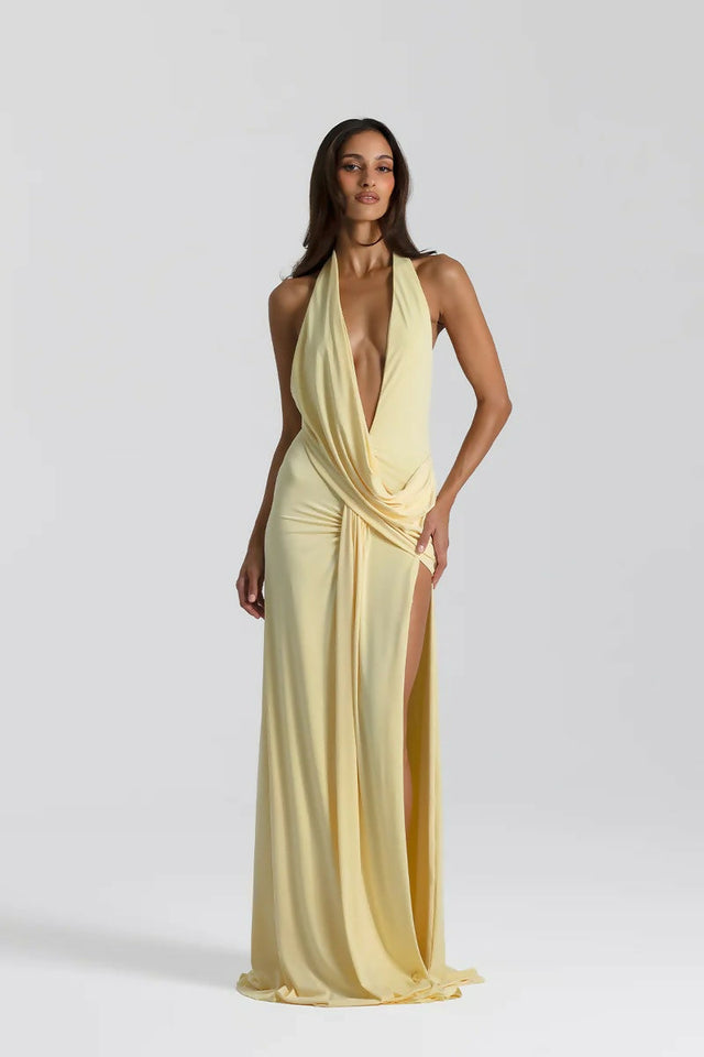 Natalie Rolt Winona Gown - 8 / Yellow - Dresses
