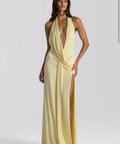 Natalie Rolt Winona Gown Dress Lemon Size / AU 6 & 1 / AU 8 - Dresses
