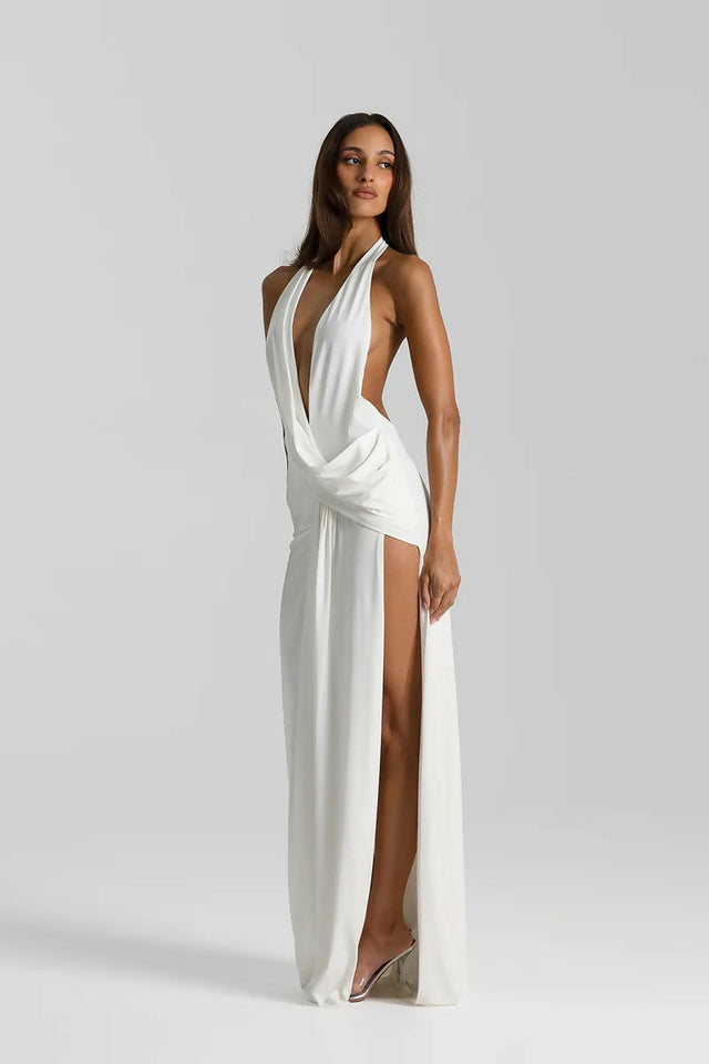 NATALIE ROLT Winona Gown in White - 6 / White - Dresses