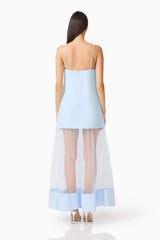 Elliatt Reina Applique Gown in Sky Blue view 3