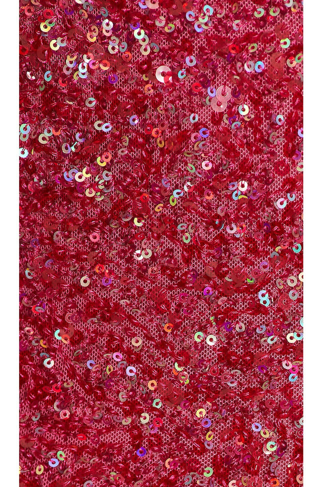 NBD Jahnvi Pink Glitter Maxi Dress - 6 / Red - Dresses
