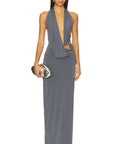 NBD Sabine Gown in Slate Grey - Dresses