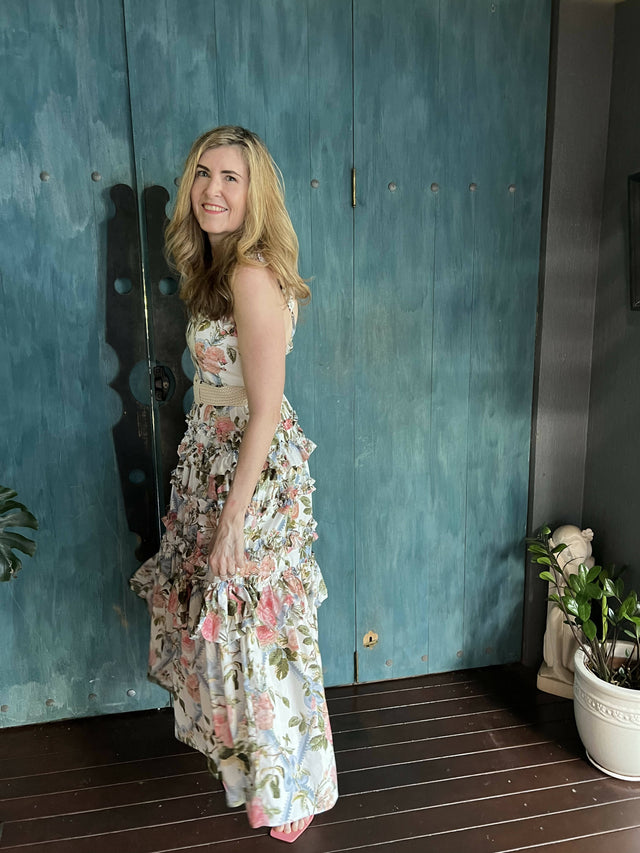 Needle & Thread Hettie Ankle Floral Gown - 12 / Floral - Dresses