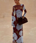 Never Fully Dressed Aria Dress Burgundy & Blue Poppy | Passion For Fashion Never Fully Dressed Aria Dress Burgundy & Blue Poppy | Passion For Fashion
