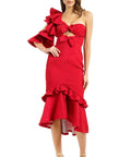 Nicola Finetti Deidre Dress - 10 / Red - Dresses
