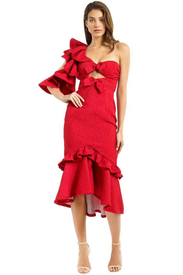 Nicola Finetti Deidre Dress - 10 / Red - Dresses