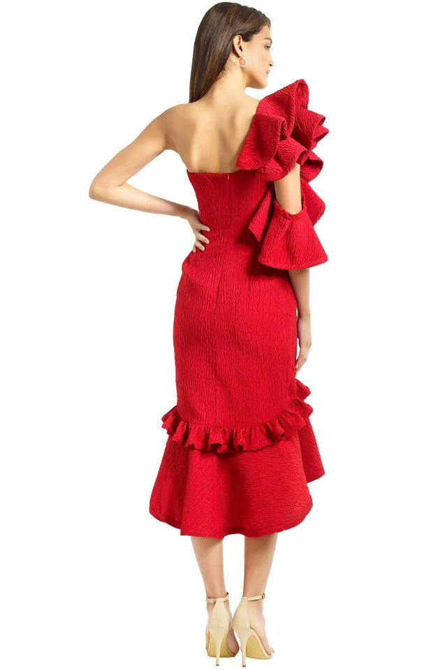 Nicola Finetti Deidre Dress - 10 / Red - Dresses