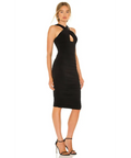 Nookie Aria Midi Dress - 8 / Black - Dresses