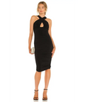 Nookie Aria Midi Dress - 8 / Black - Dresses