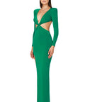 Nookie Jewel Gown Emerald Green M - 10 / Green - Dresses