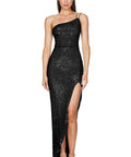 sku625blacknookieleilanioneshouldergownfrontview