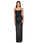 Nookie Lovers Gown - 12 / Black - Dresses