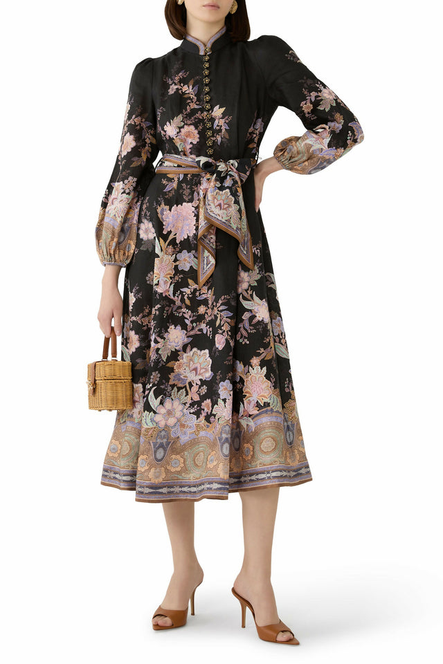 Zimmermann Luna Button Midi Dress
