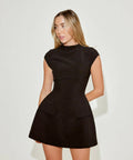 Odd Muse Cap Sleeve Mini - 8 / Black - Dresses