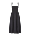 Odd Muse High Waist Square Neck Midi Dress Black Size 8,10 - Dresses