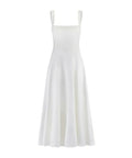 Odd Muse High Waist Square Neck Midi Dress White Size 8 - 8 / White - Dresses