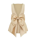 Odd Muse The Ultimate Muse Bow Detail Mini Dress Gold - Dresses