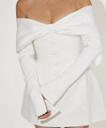 Odd Muse The Ultimate Muse Bow Mini Dress White - Dresses