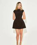 Odd Muse the Ultimate Muse Cap Sleeve Mini Dress in Black Size 8 - 8 / Red - Dresses