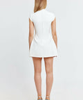 Odd Muse the Ultimate Muse Cap Sleeve Mini Dress in White Size 8 - 8 / White - Dresses