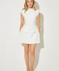 Odd Muse The Ultimate Muse Cap Sleeve Mini Dress White Size L - L / White - Dresses