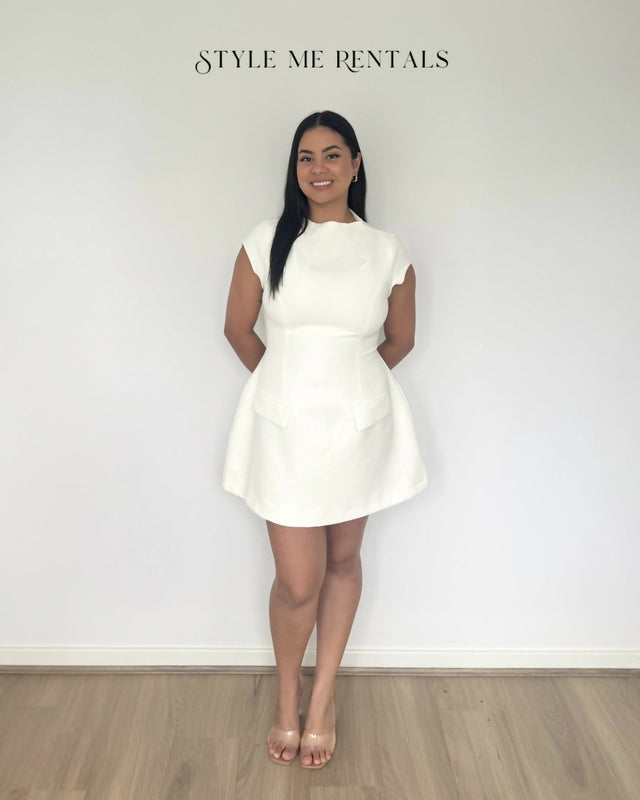 Odd Muse The Ultimate Muse Cap Sleeve Mini Dress White Size L - L / White - Dresses