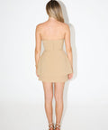 Odd Muse the Ultimate Muse Exclusive Bardot Dress in Camel - Dresses