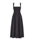 Odd Muse The Ultimate Muse High Waist Square Neck Midi Dress in Black Size S / AU 8 & 10 - Dresses