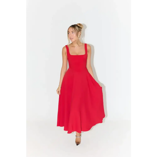 Odd Muse The Ultimate Muse Midi Dress Red Size AU 6 - 6 / Red - Dresses