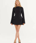 Odd Muse The Ultimate Muse Split Sleeve Mini Dress Black - 8 / Black - Dresses