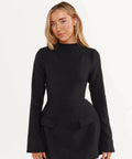 Odd Muse The Ultimate Muse Split Sleeve Mini Dress Black - 8 / Black - Dresses