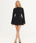Odd Muse The Ultimate Muse Split Sleeve Mini Dress Black - Dresses