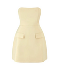 Odd Muse The Ultimate Muse Strapless Dress in Lemon Size XS / AU 6 - 6 / Yellow - Dresses