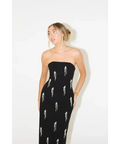 Odd Muse The Ultimate Muse Strapless Pearl-Embellished Midi Dress Black Size AU 10 - 10 / Black - Dresses