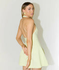 Odd Muse Ultimate Muse Dropped Hem Mini Dress in Lime Cream Size 6 8 & 10 - Dresses