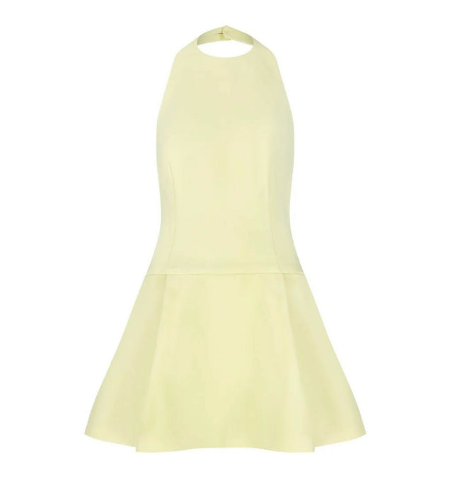 Odd Muse Ultimate Muse Dropped Hem Mini Dress in Lime Cream Size 6, 8