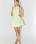 Odd Muse Ultimate Muse Dropped Hem Mini Dress in Lime Cream Size 6 8 & 10 - Dresses