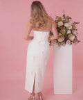 Odd Muse Ultimate Muse Embellished Strapless Midi Dress - 12 / White - Dresses
