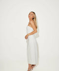 Odd Muse Ultimate Muse Embellished Strapless Midi Dress - 12 / White - Dresses