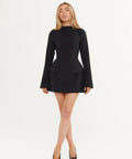 Odd Muse Ultimate Split Sleeve Mini Dress Black Size XS (AU 6) - 6 / Black - Dresses