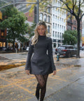 Odd Muse Ultimate Muse Split Sleeve Mini in Slate Grey Size 8-12 - Dresses